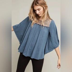 ANTHROPOLOGIE / DELTTA BEADED TOP